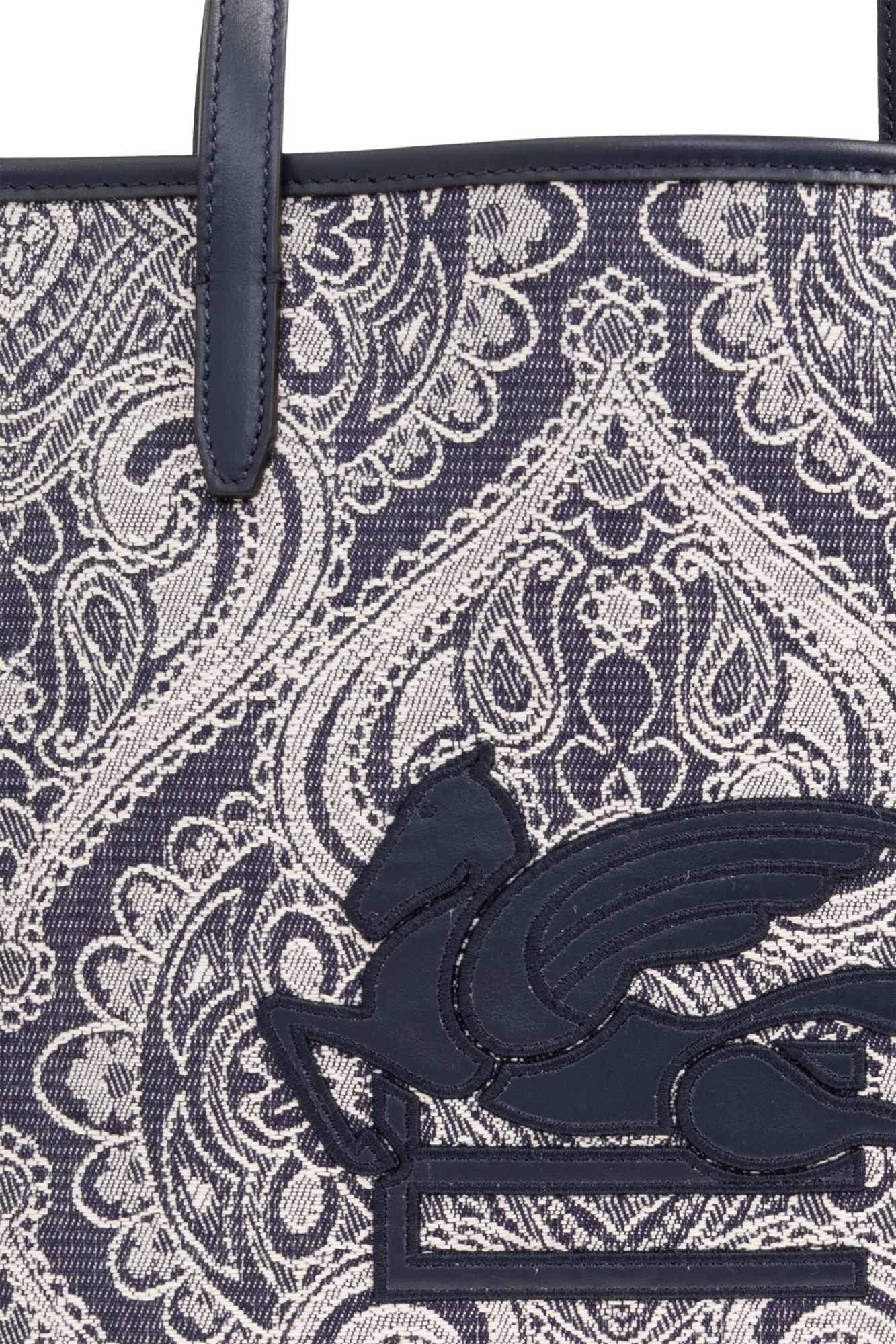 Navy blue Shopper-type bag Etro - Vitkac AS